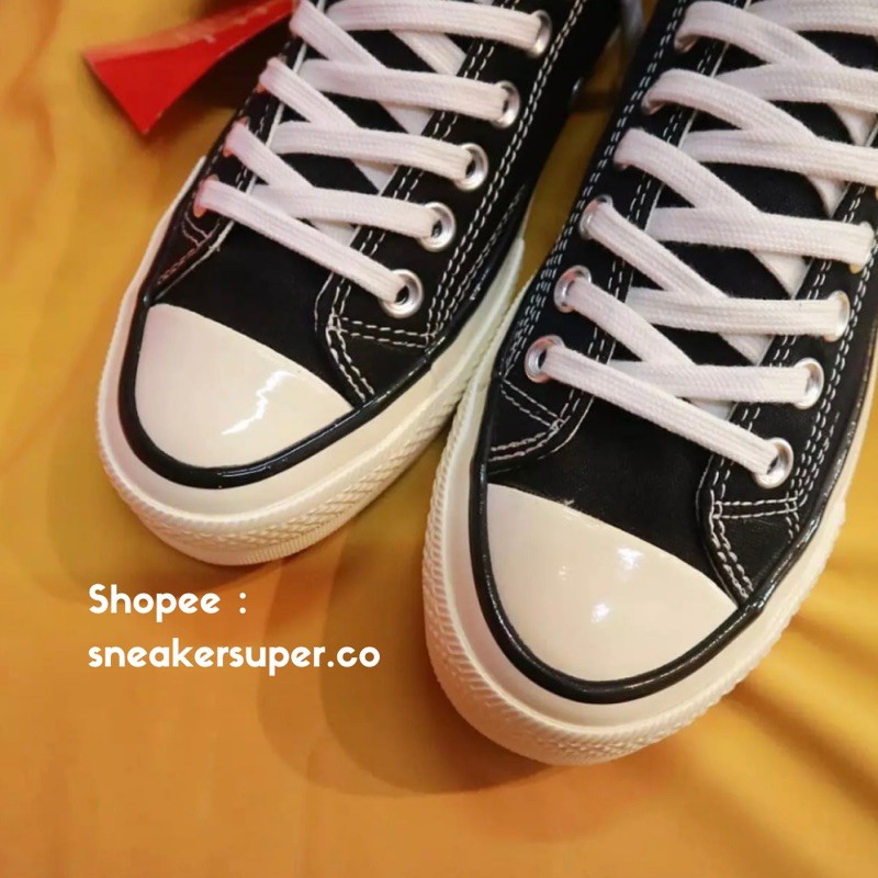 (PREMIUM) Sepatu Converse 70s High Egret Black White - c70sh-3