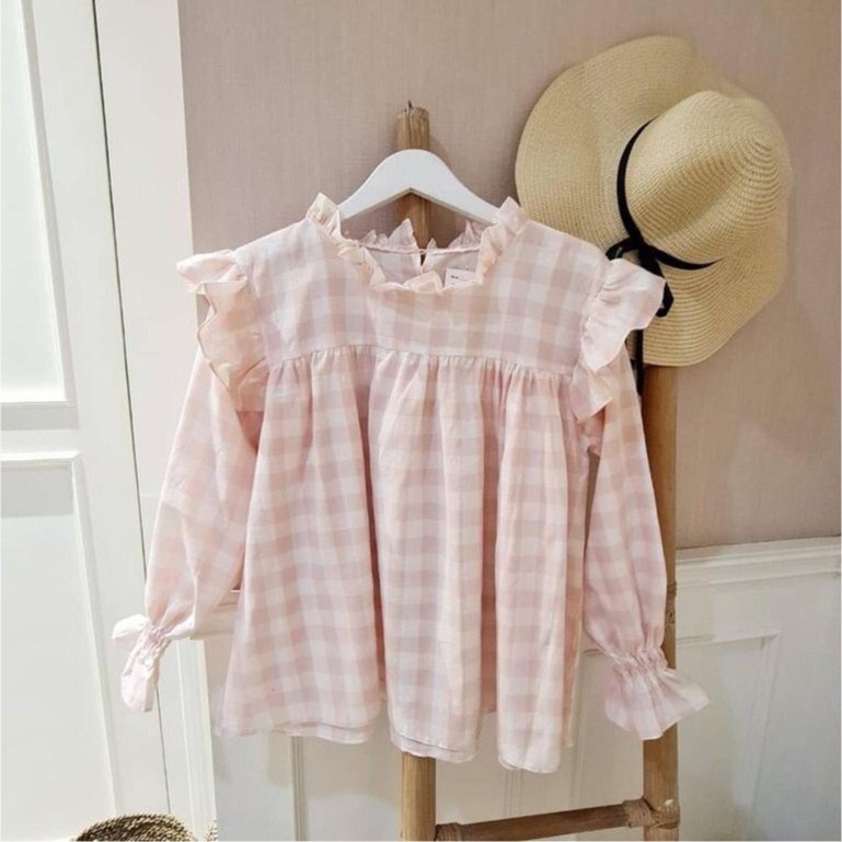 ATASAN WANITA TERBARU WEONA PLAID GINGHAM TOP