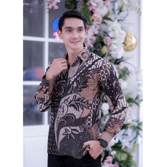 KEMEJA BATIK LENGAN PANJANG COD BERGABUNG LAH MURAH MERIAH MOTIF MODERN