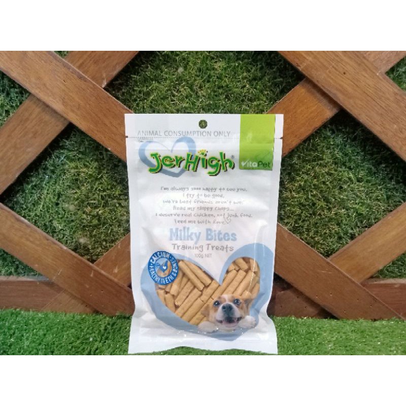 Jerhigh Vitapet 100gr / Snack Anjing Jerhigh / milky/BBQ/chicken/Bacon