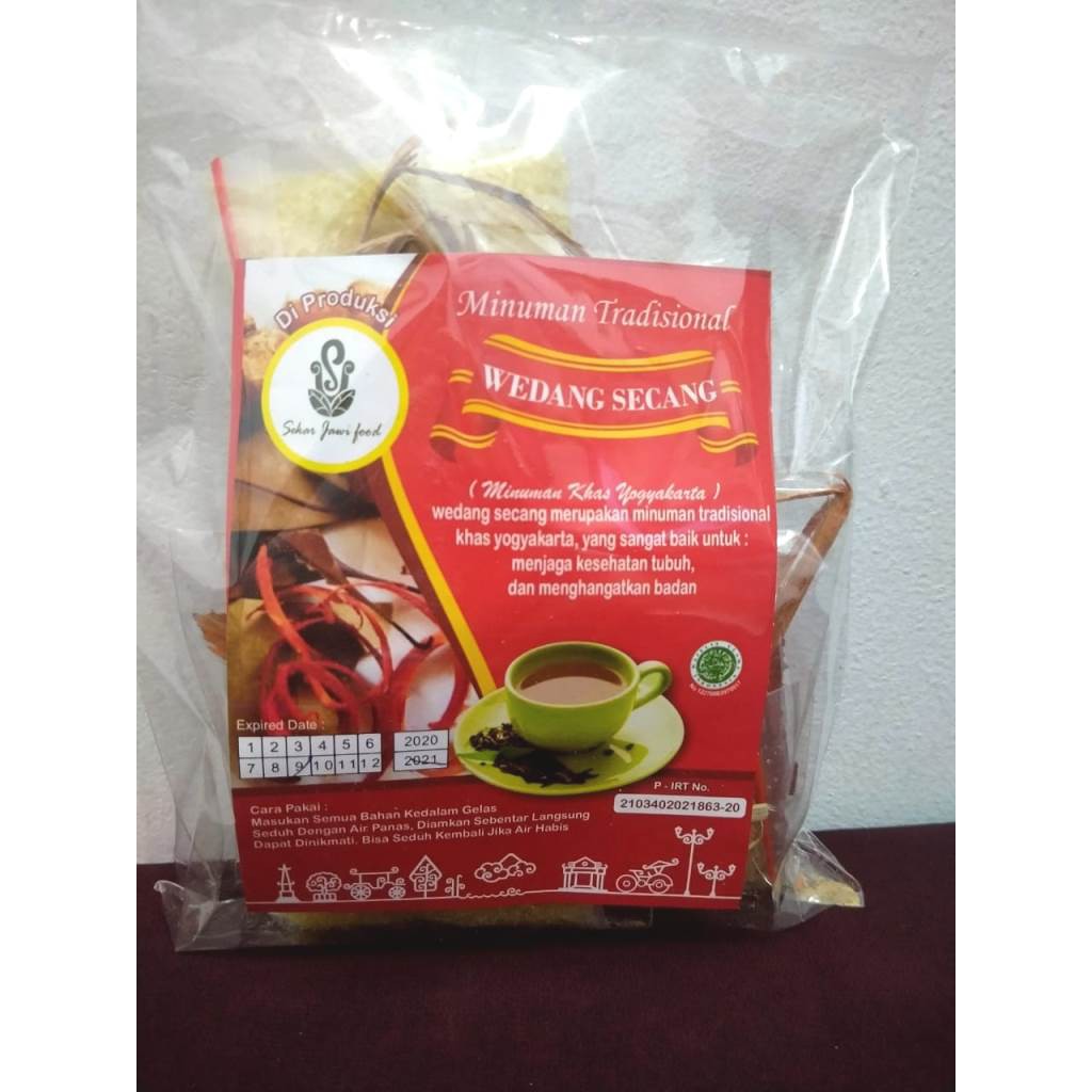 MINUMAN HERBAL TRADISIONAL WEDANG SECANG ISI 5 MINUMAN TRADISIONAL MINUMAN REMPAH OLEH OLEH JOGJA RIENS COLLECTIONS