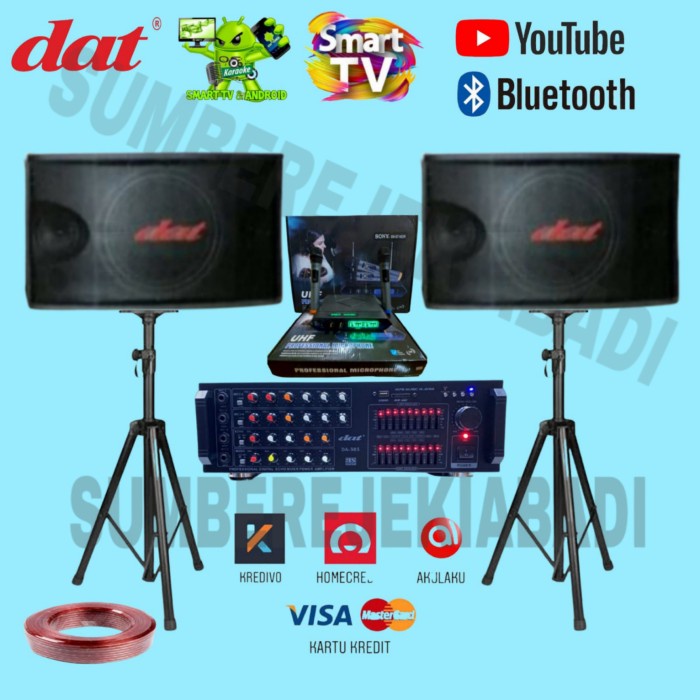 DISTRIBUTOR PAKET SOUND KARAOKE DAT 4500 BLUETOOTH 10 INCH NEW