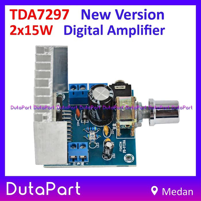 TDA7297 New Version 2x15W DC 12V Digital HiFi Power Stereo Amplifier