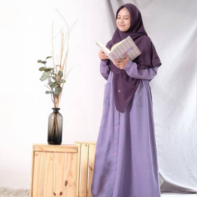 HIJAB ALILA - GAMIS DENIM POCKET