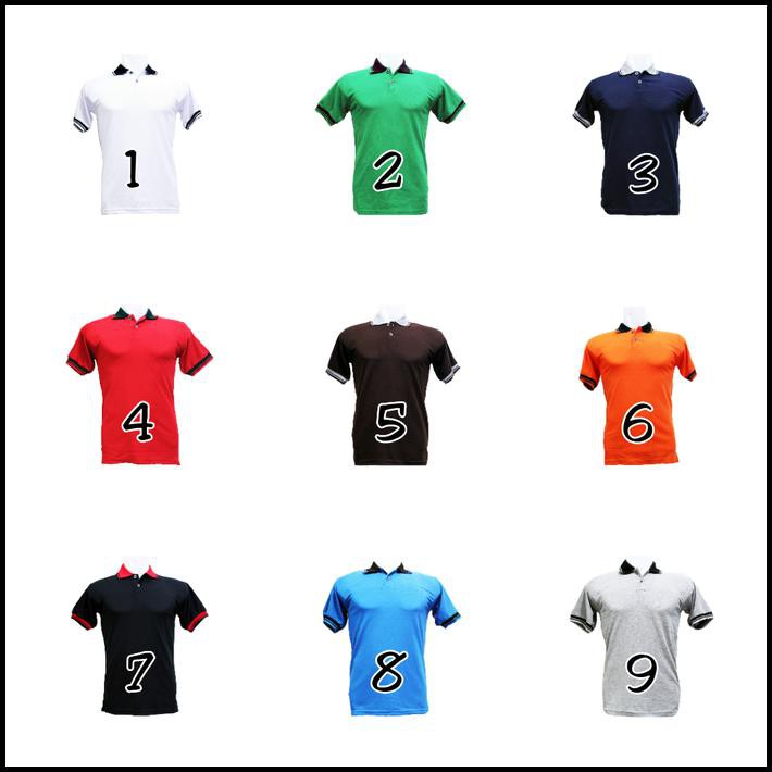 CUCI GUDANG POLO SHIRT PUTIH KAOS KERAH POLOS BAJU PRIA COWOK LACOS LACOSTE KAUS - PUTIH, M