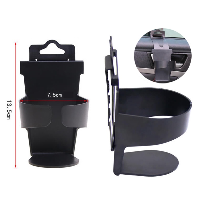 Bracket Stand Holder Botol Minum Multifungsi Adjustable Warna Hitam Untuk Kaca Belakang Kursi Mobil