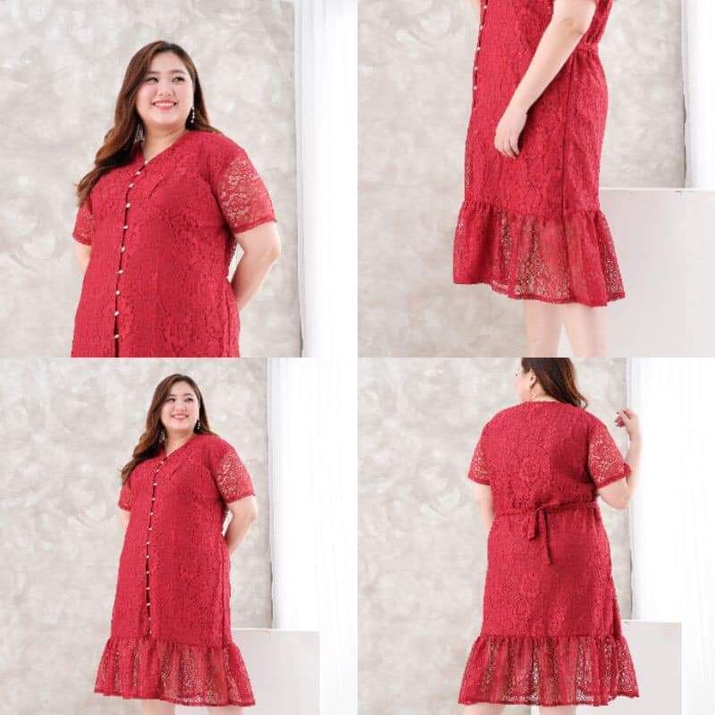 Dress Katun Brokat Premium Bangkok, Thailand