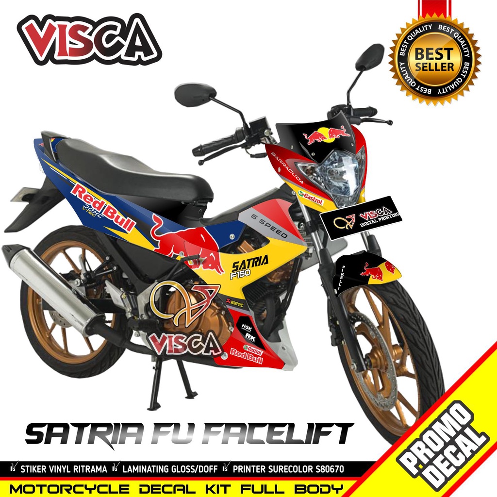 Decal Satria Fu Facelift 2014 Full Body Stiker Satria Fu Facelift 2014 Full Body Striping Satria Fu 