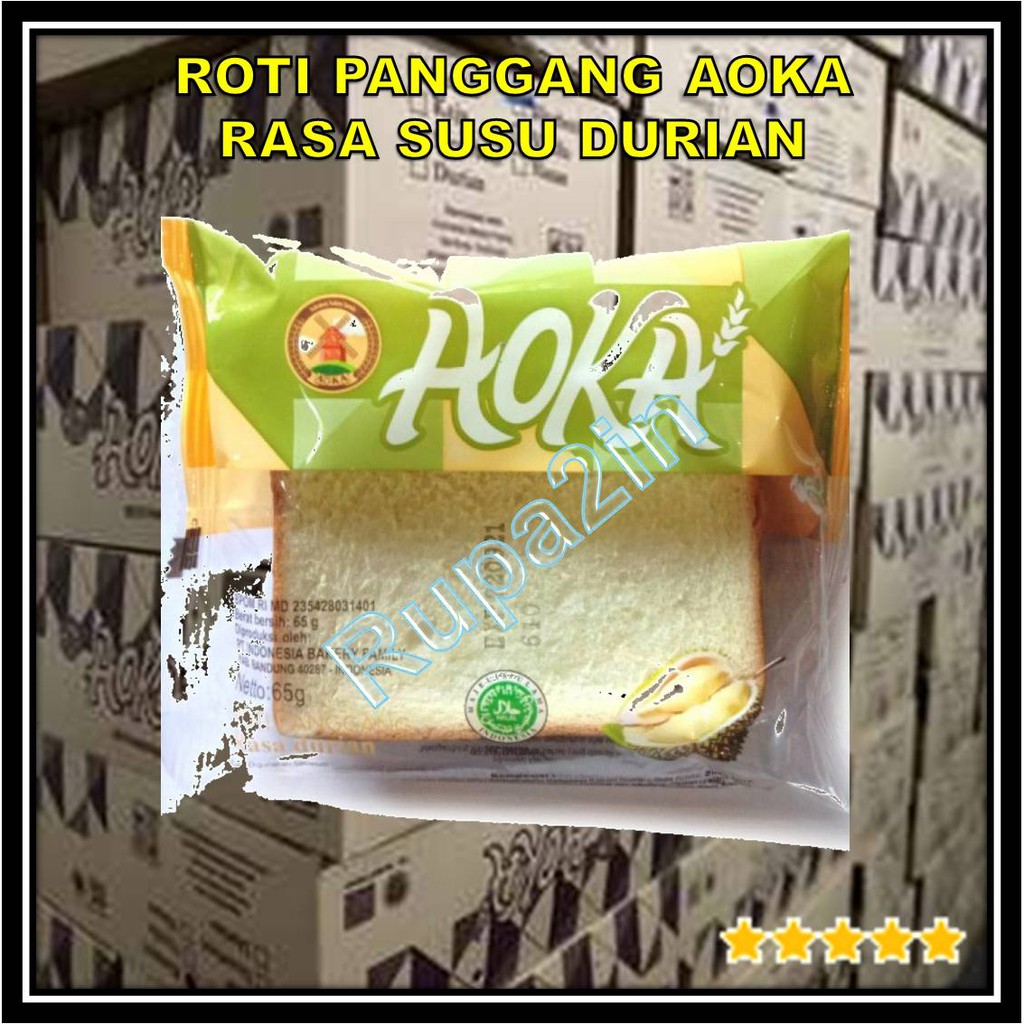 

Ssl09 AOKA Roti Tawar Panggang Sandwich isi Selai ( DUS KARTON )