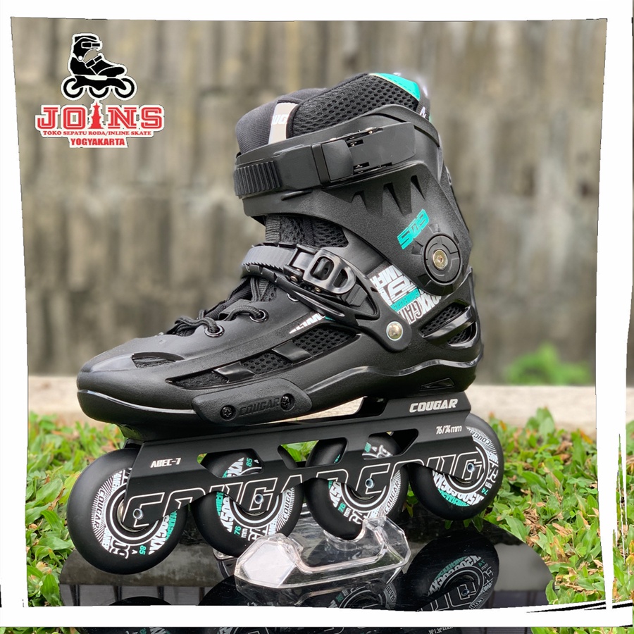 Sepatu Roda Inline Skate Cougar MZS509C Black