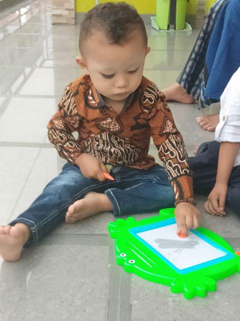 Kemeja Batik Anak Laki-laki Lengan Panjang Motif Parang Garudo,baju Batik Anak Exclusive,batik Anak