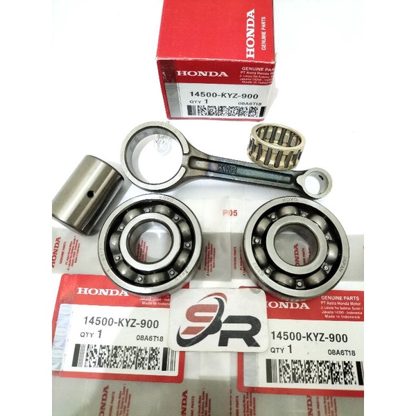 SETANG SEHER KOMPLIT (KYZ) HONDA ORIGINAL SUPRA X 125 HELMIN KELENGKAPAN PRODUK BERING SEPASANG 63/22_63/22