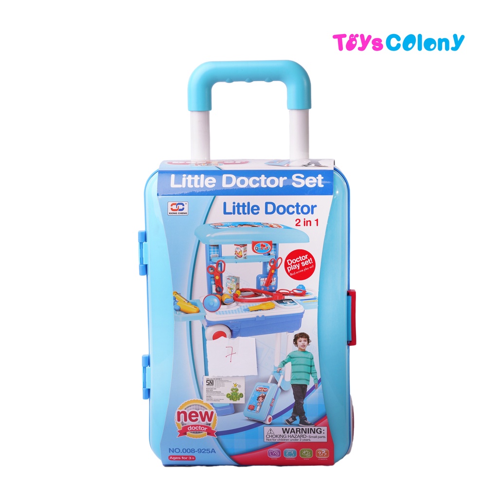 MAINAN ANAK KOPER DOCTOR SET BISA JADI MEJA DOKTER LITTLE DOCTOR 2IN1