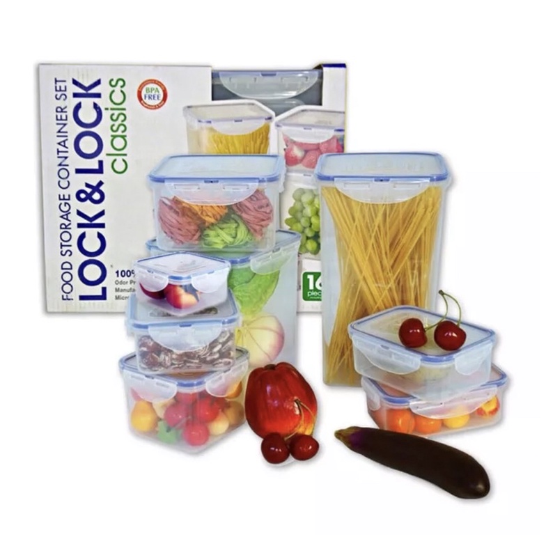 LOCK N LOCK SET FOOD CONTAINER LUNCH BOX SET GIFT BOX