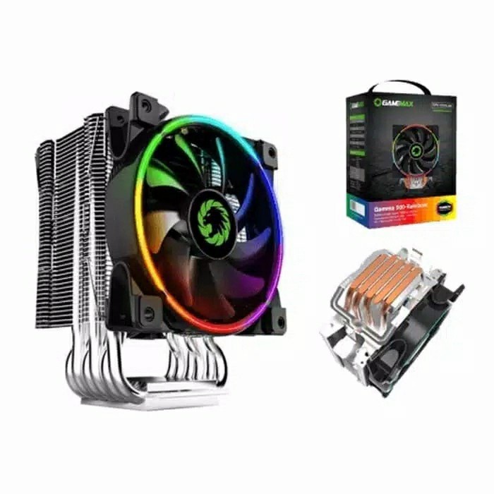 Fan Processor Gaming Gamemax Gamma 500 CPU Cooler Rainbow A-RGB