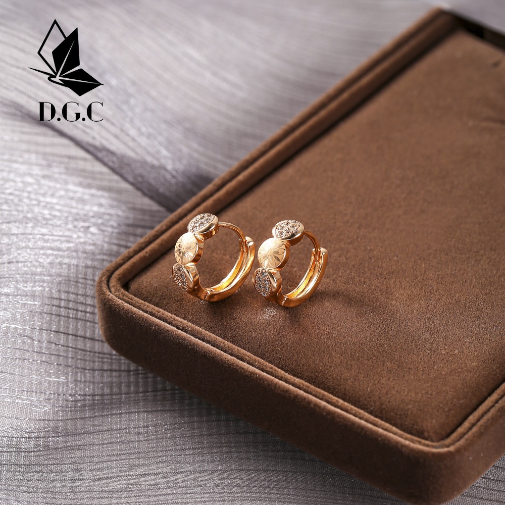 ♥️✅COD✨Anting Korea Titanium Wanita Anti Karat Lapis Emas Perhiasan Murah Berlian Aksesoris Jewelry Anting Pria D597