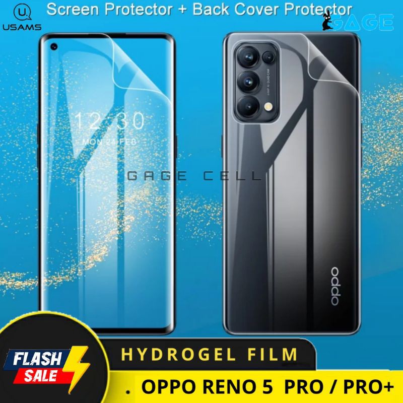 USAMS Hydrogel Film Antigores Oppo Reno5 Pro Reno 5 Pro Plus Screen Protector Original