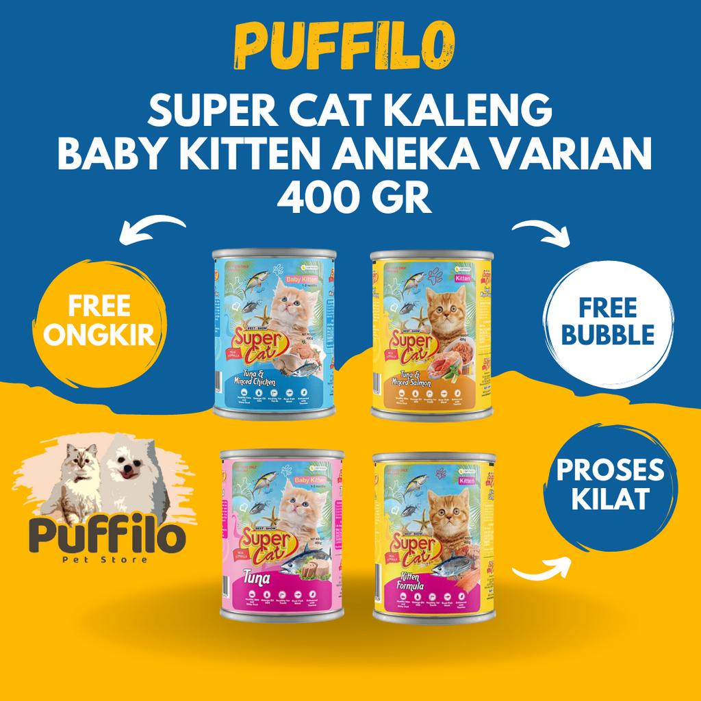 SUPERCAT BABY KITTEN KALENG 400GR