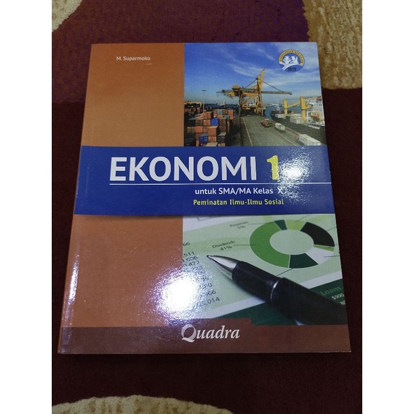 (buku bekas) Buku paket ekonomi peminatan kelas 1 kelas 10 penerbit quadra kurikulum 2013 bekas prel
