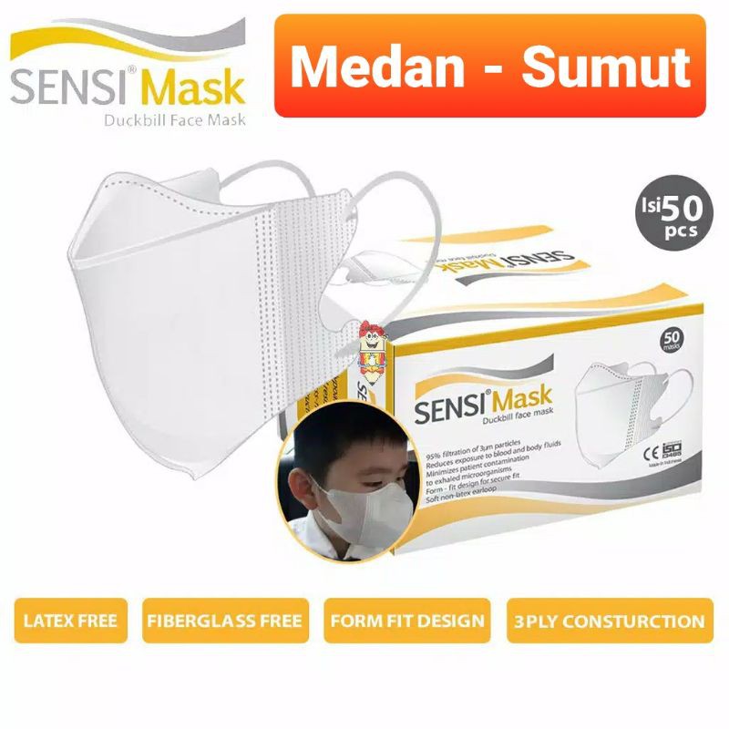 Jual Masker Sensi Duckbill 1 Box (50pcs) | Shopee Indonesia