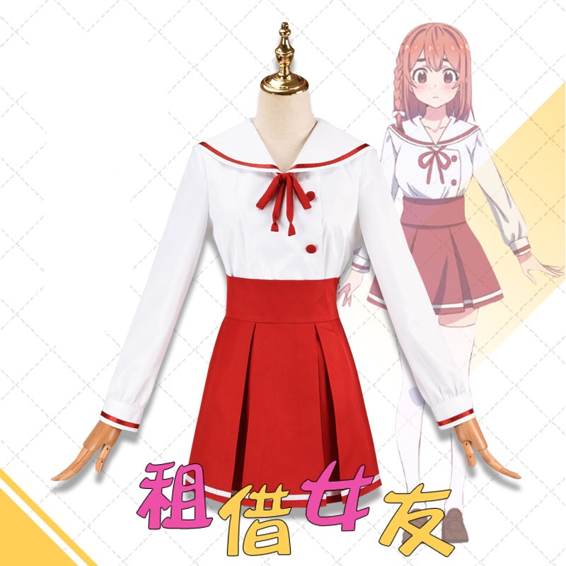 PREORDER Anime Sakurasawa Sumi Cosplay Dress Long Sleeve Rent A Girlfriend Costume for Women Girls