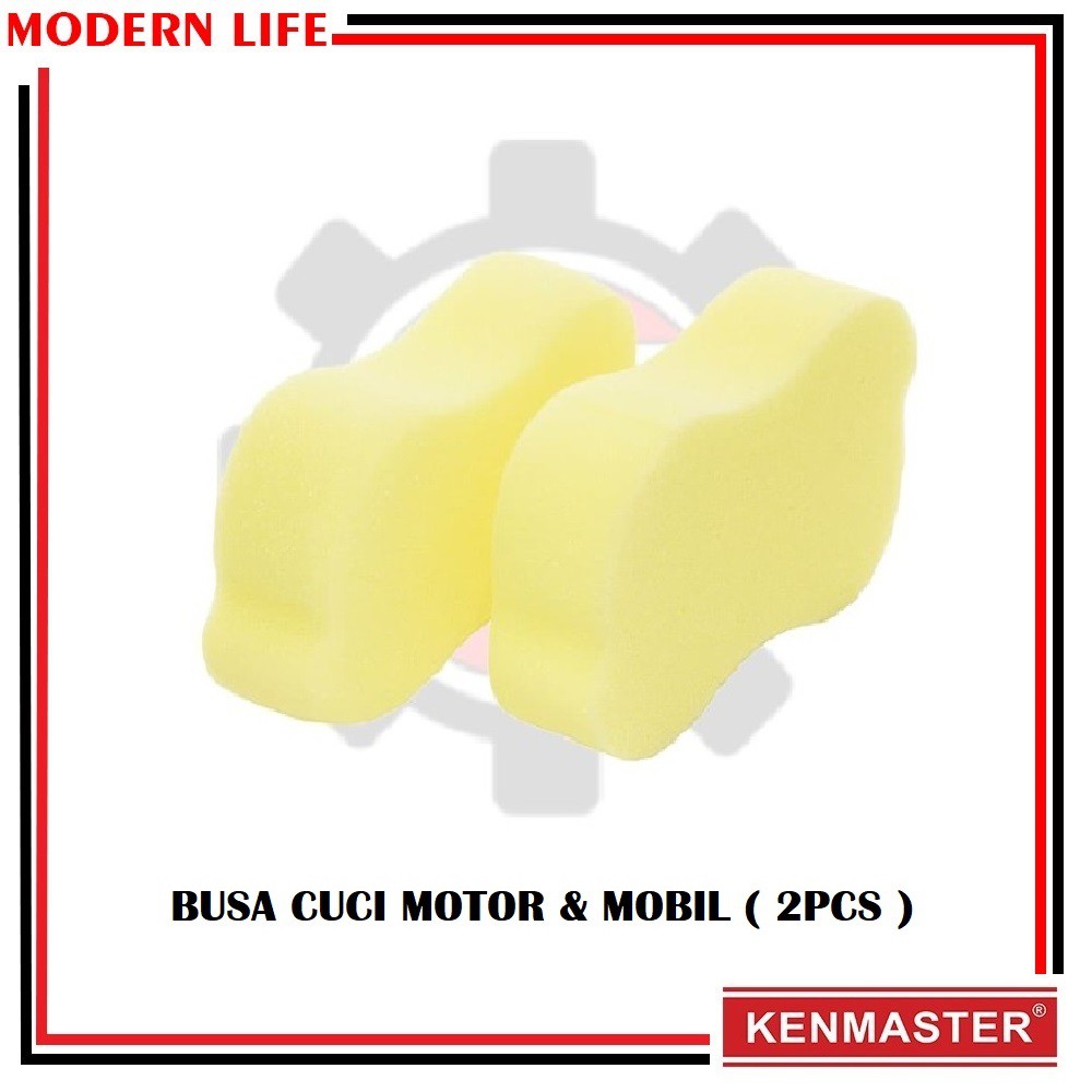 Busa Sponge Foam Spons Cuci Mobil Motor Piring Wash Spon Tebal ( 2pcs )