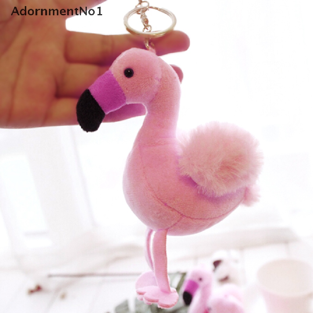 (AdornmentNo1) Gantungan Kunci Bentuk Flamingo Bahan Plush