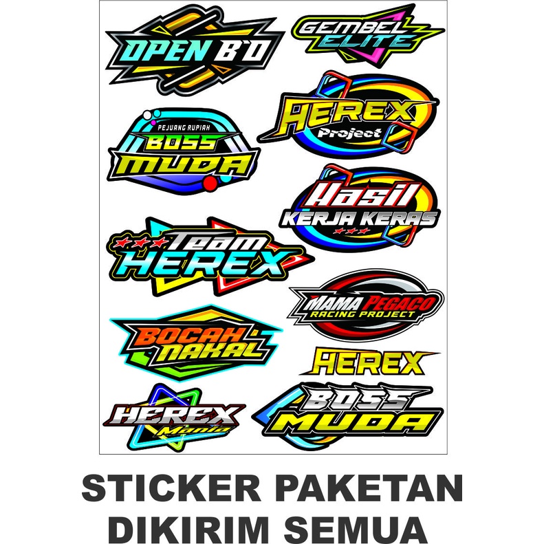 STICKER MOTOR / STICKER BUAT MOTOR MOTIF KEREN / STIKER MURAH MOTIF RACING /VARIASI STICKER CUSTOM U