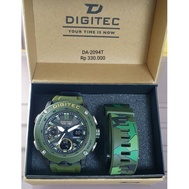 Jam Tangan Pria Digitec Original DA-2094T Tahan Air Gratis Ongkir