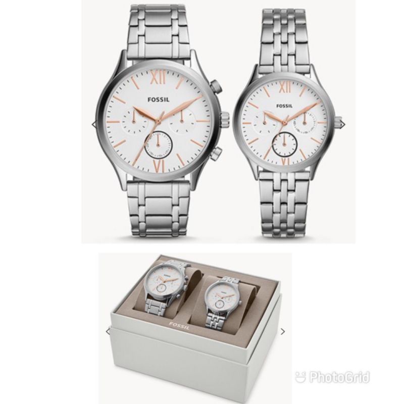 Jam Tangan FossilOriginal Couple BQ2468SET New Original