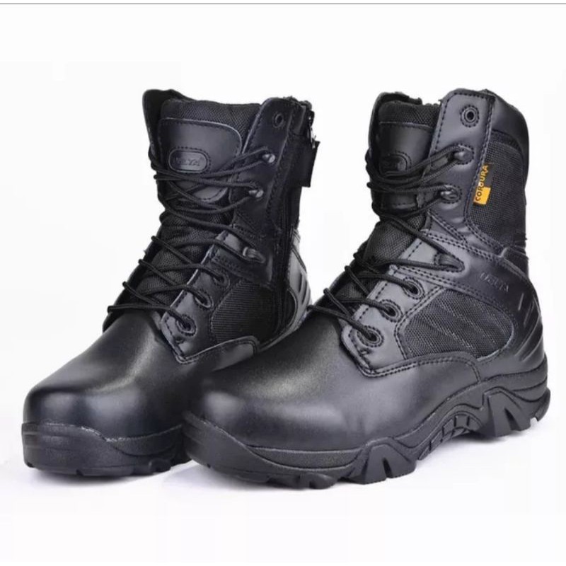 Sepatu boots delta Hitam impor /sepatu pdl delta cordura 100% original
