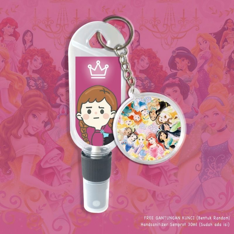 HAND SANITIZER PRINCESS DISNEY/SPRAY 30ML FREE GANCI+ISI HS