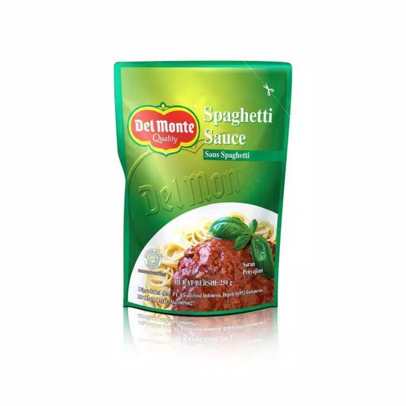 

Del monte Delmonte Saus Spaghetti Pouch 250 gr