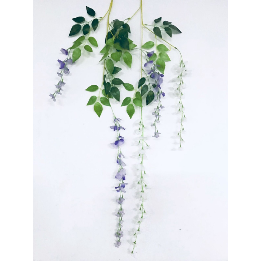 Bunga wisteria plastik * Bunga palsu * Bunga hias * Bunga wisteria dekorasi