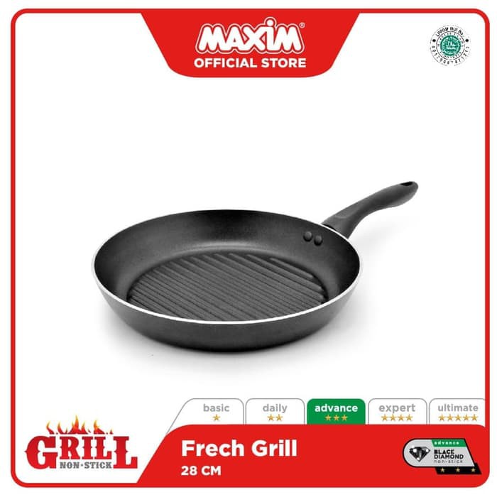 Maxim Grill French Grill Teflon 28cm
