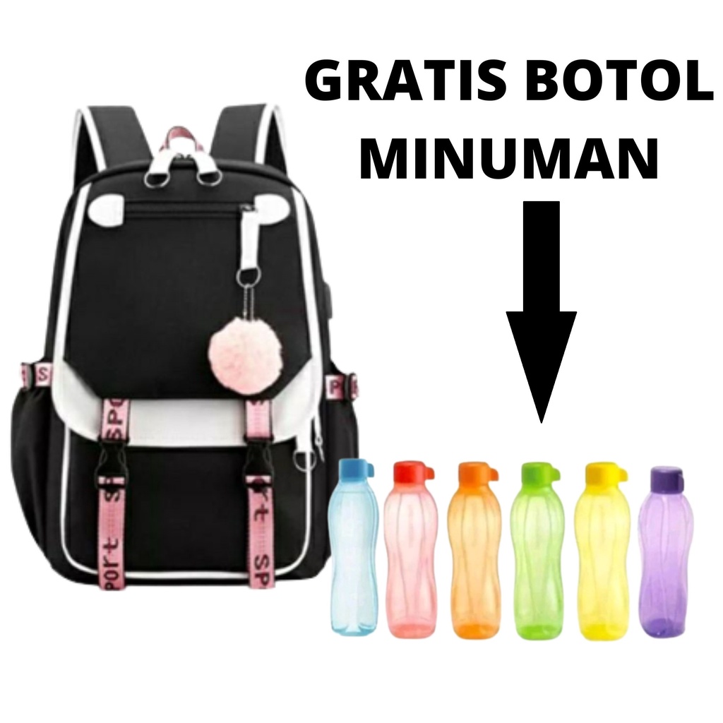 Ransel Sekolah Anak Perempuan Sekolah Dasar 1-6 Kelas Tas Buku Anak SD SMP SMA Tas Sekolah Ransel Ba