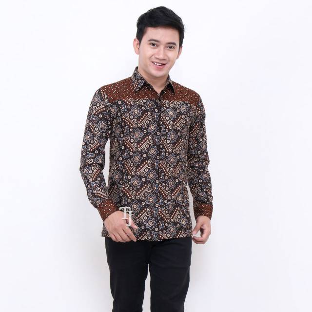 Batik Panjikhamim Kemeja Pria Lengan Panjang Murah New Modern Adem Baju