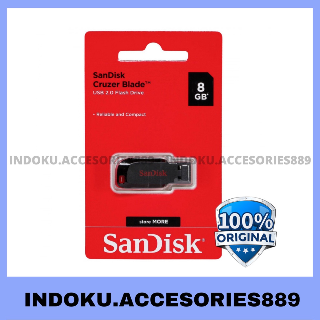 FLASHDISK SANDISK 8GB BLADE GARANSI RESMI