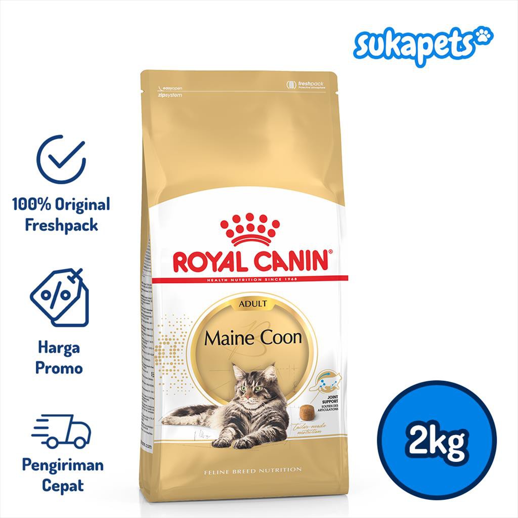 Royal Canin Adult Maine Coon Makanan Kucing Dewasa 2kg Shopee Indonesia