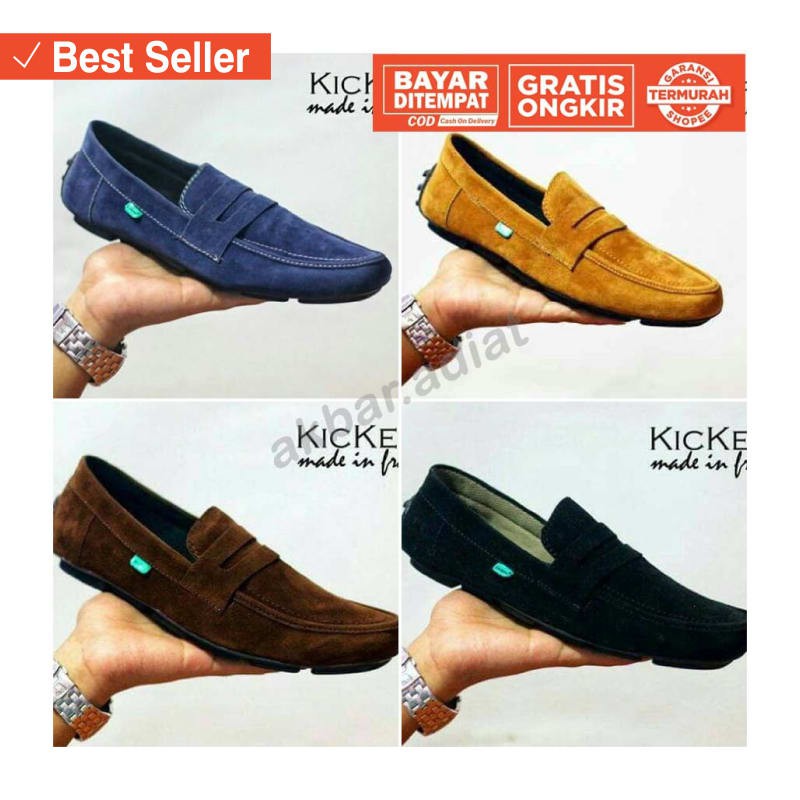 SEPATU SNEAKRES UNISEX SPORT FASHION KEKINIAN  / SEPATU SLIP ON PRIA KICKERS JEVLIN SEPATU KASUAL