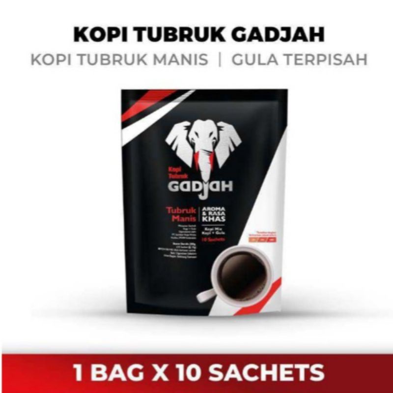 

GADJAH Kopi Tubruk 10 x 25g