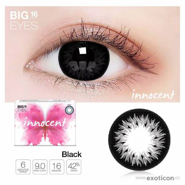 SOFTLENS X2 INNOCENT MINUS (-0.50 s/d -2.75) BIG EYES 16 MM BY EXOTICON