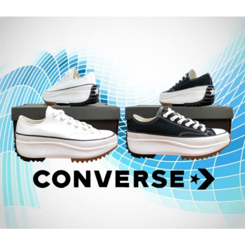 CONVERSE RUN STAR JW ANDERSON OX BLACK WHITE SEPATU SNEAKER WANITA TERBARU