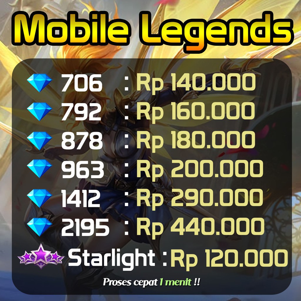 (Paket Pelajar) Top Up Diamond ML Mobile Legend Termurah ...