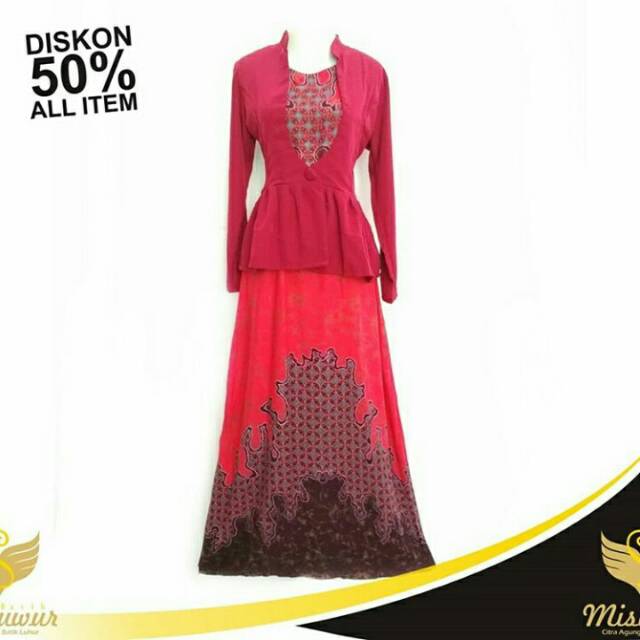 Gamis batik - Setelan Blazer kaifa TW - Batik cap