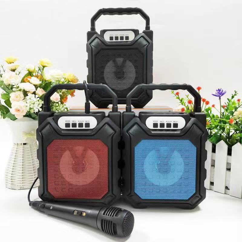 Speaker Bluetooth Portable YD 668 Plus Mic Salon Mini LED Disco Bass Wireless