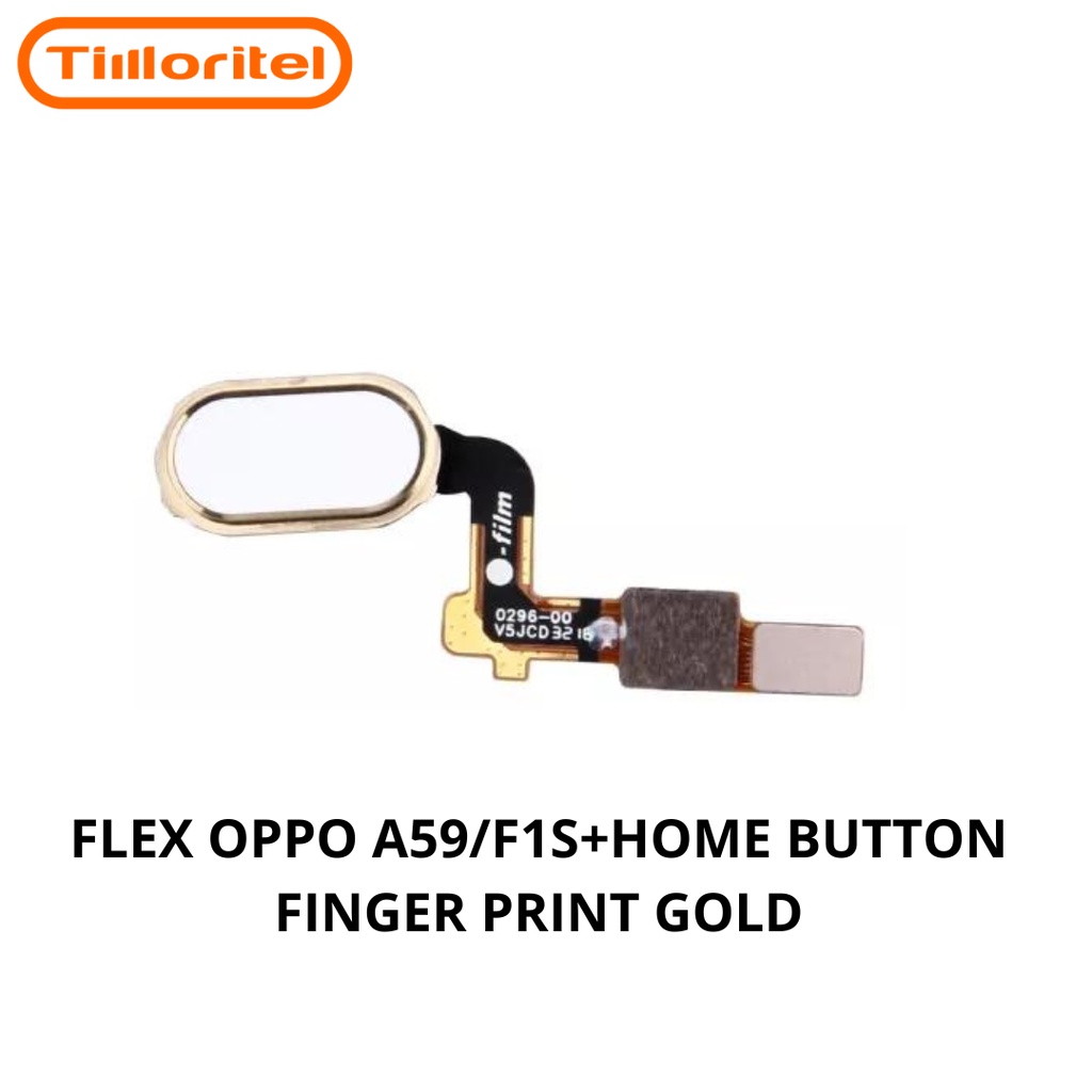 FLEXIBLE OPPO A59 / F1S + HOME BUTTON FINGER PRINT GOLD