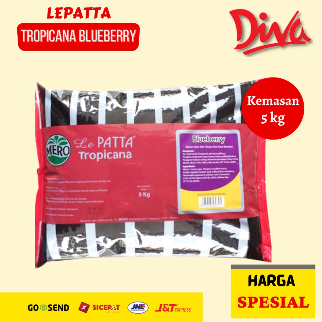 

[1bag] Selai Lepatta Blueberry 5kg / Selai Blubery lepata