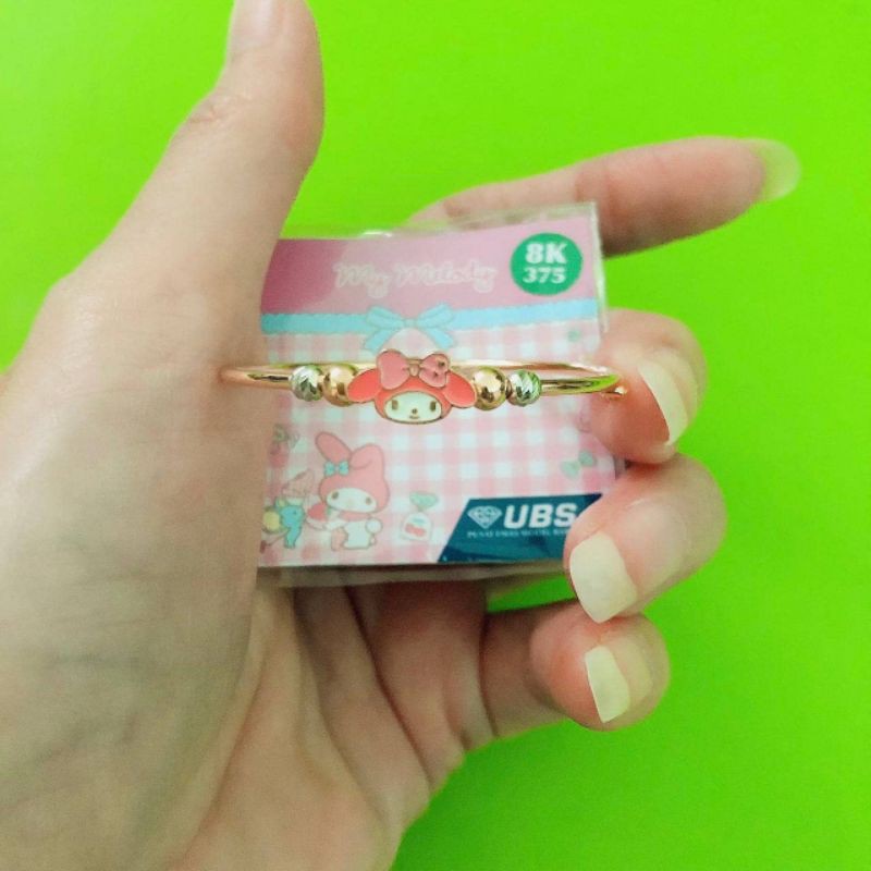 Gelang bangle anak my melody telinga tidur love dan bola UBS kadar 375