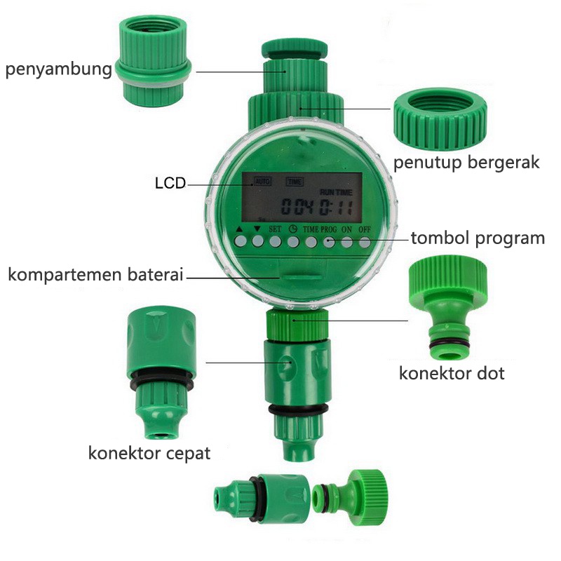 Pengatur Waktu Air Elektronik Otomatis, Pengatur Waktu Irigasi Taman, Pengontrol Air Tanaman Cerdas